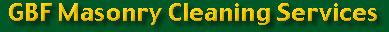 GBF stone and brick cleaning and graffiti